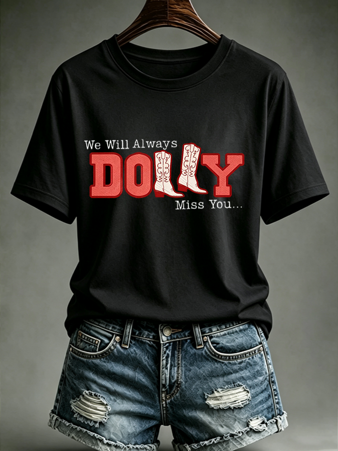 Women'S Commemorative Printed Casual T-Shirt
