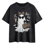 Boo-Jee Ghost Shirt Leopard Ghost Tee
