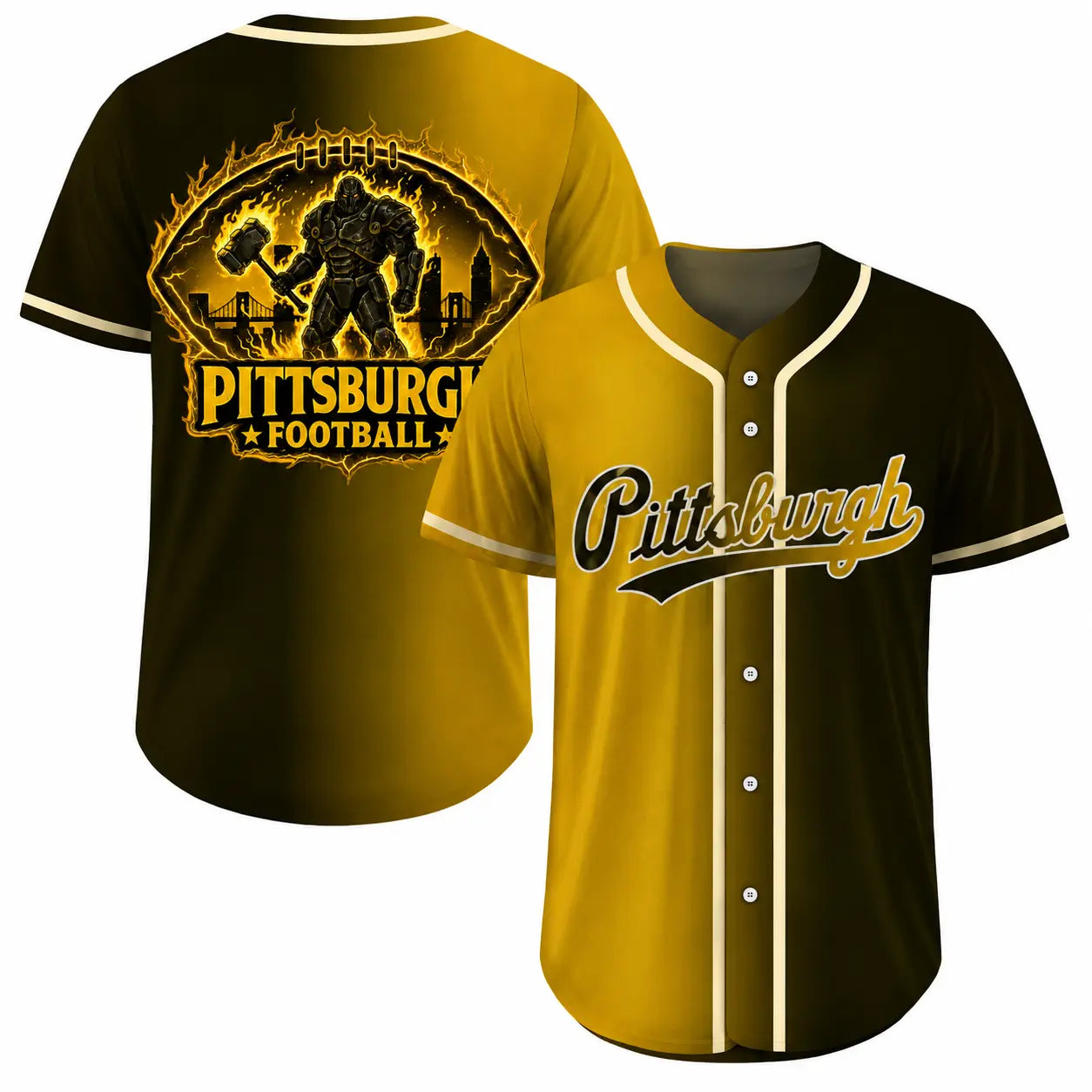 Football Team Fan City Baseball Jerseys