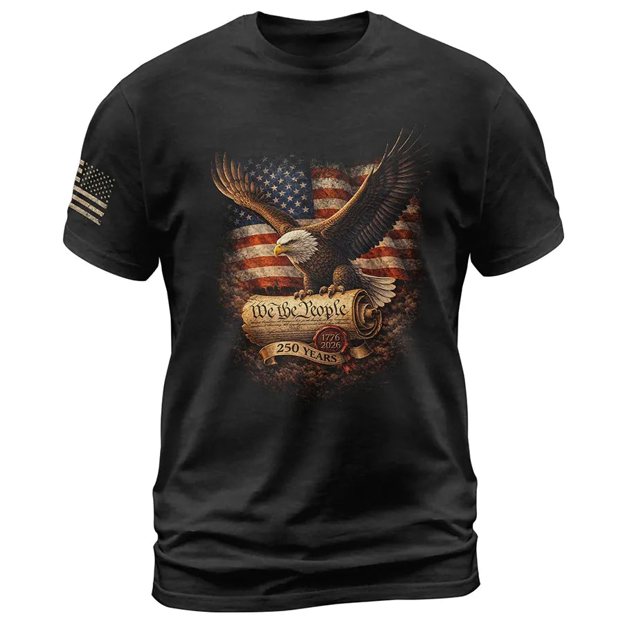1776–2026 USA 250th Anniversary Eagle Shirt We The People Patriotic Fr
