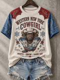 Women's Rugby Lovers Printed T-shirt