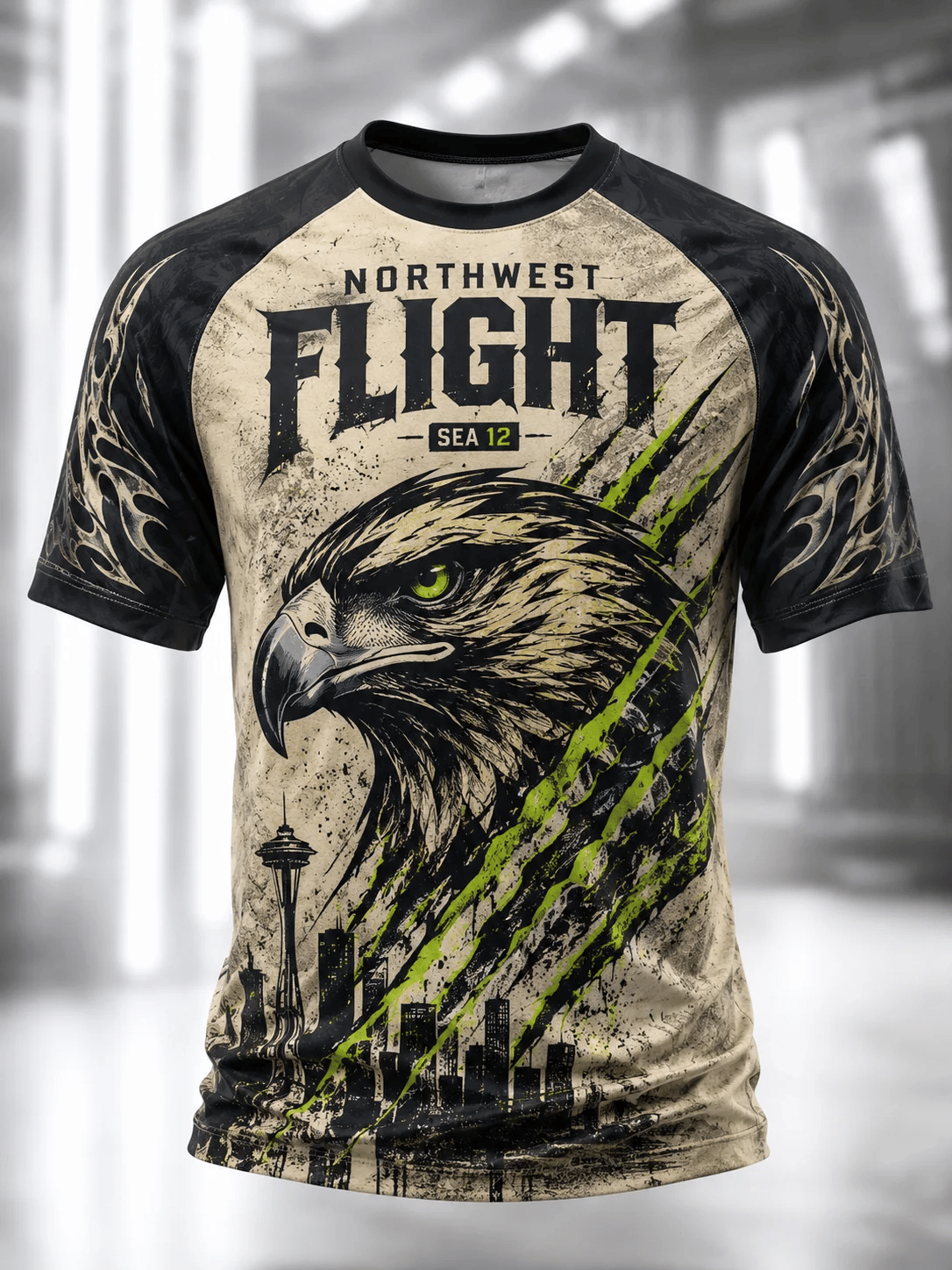 Men's Football Print Casual T-shirt