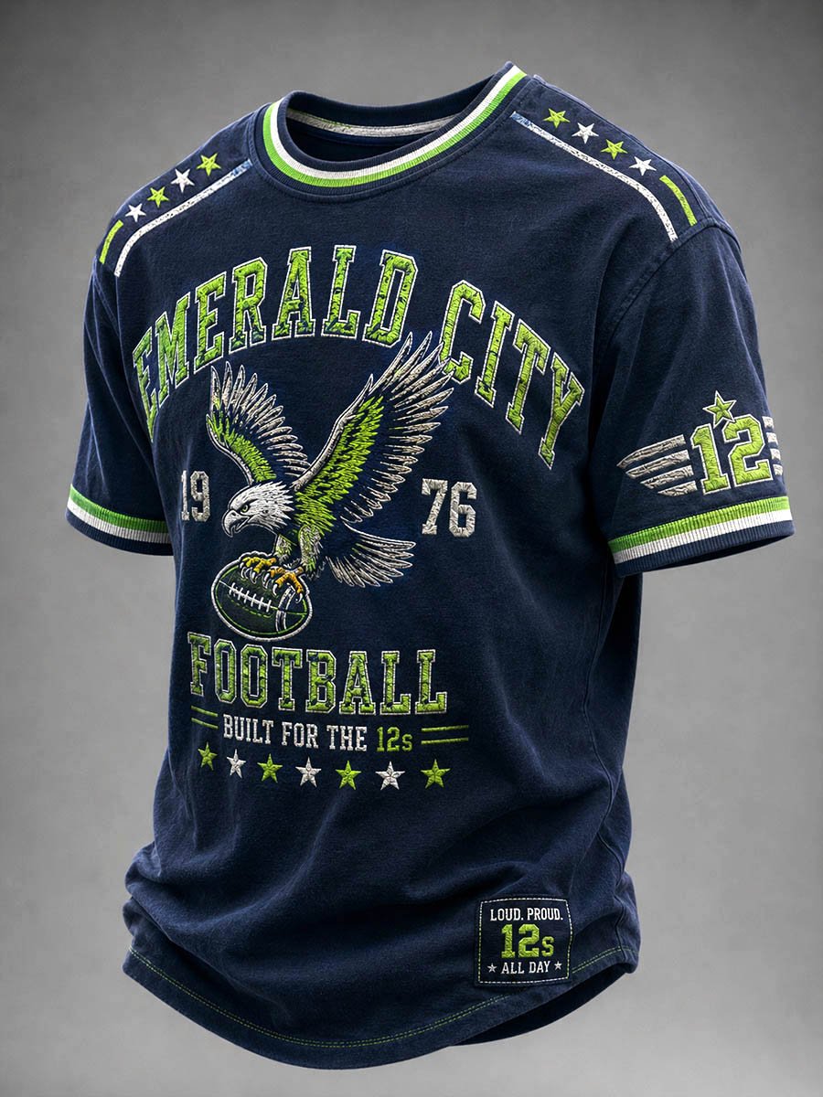 Men's Fashion Seattle Football Fan T-Shirt