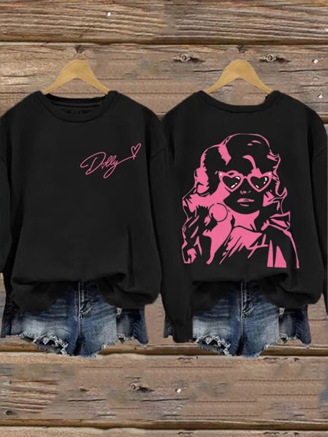 Women'S Commemorative Printed Round Neck Sports Shirt