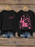 Women'S Commemorative Printed Round Neck Sports Shirt