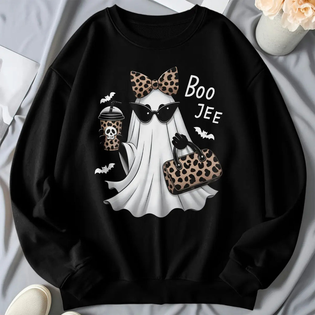 Boo-Jee Ghost Shirt Leopard Ghost Tee