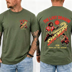 Train Like The Shogun Front & Back Print Men Casual Graphic T‑Shirt