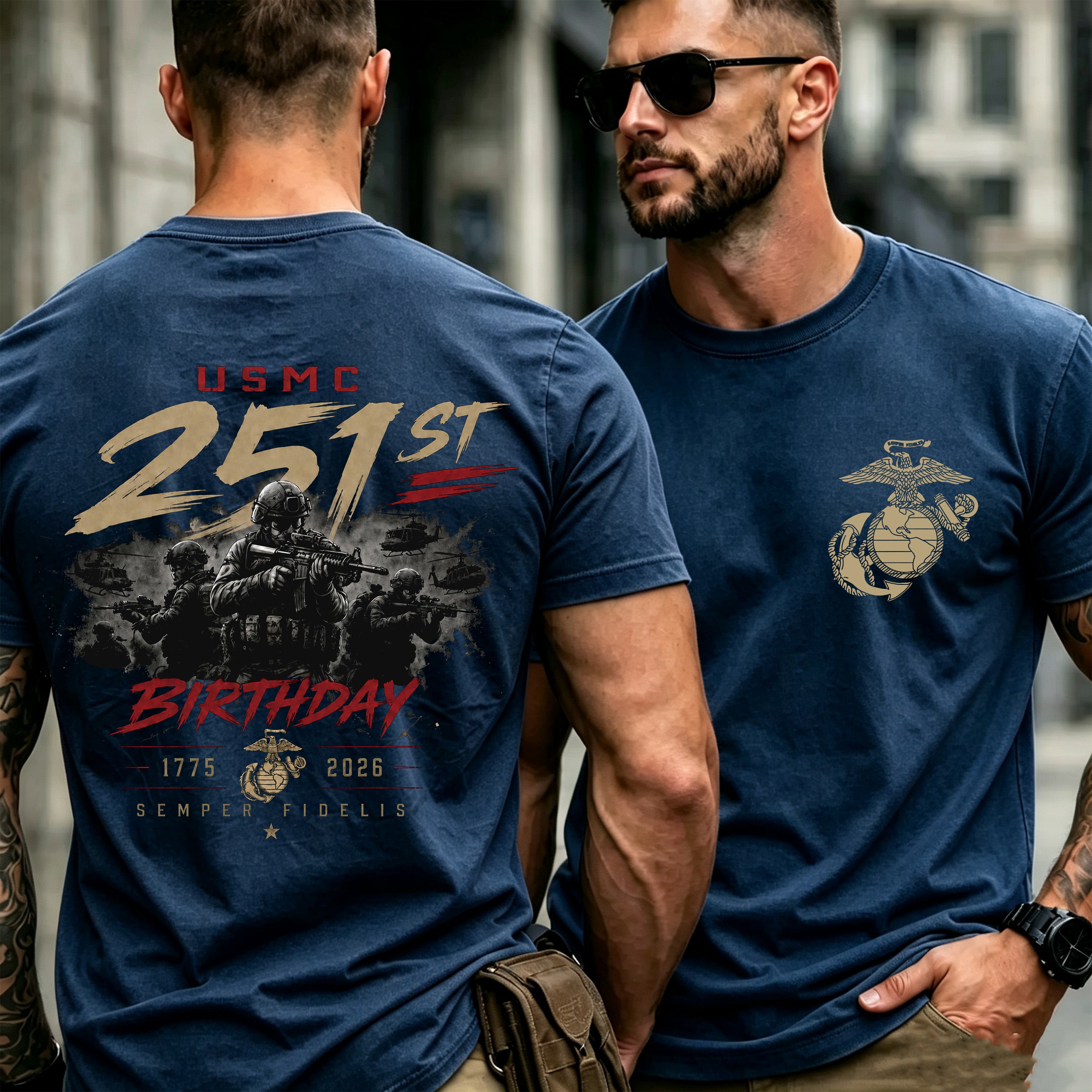 USMC TEE | Marines 250th Birthday T-Shirt