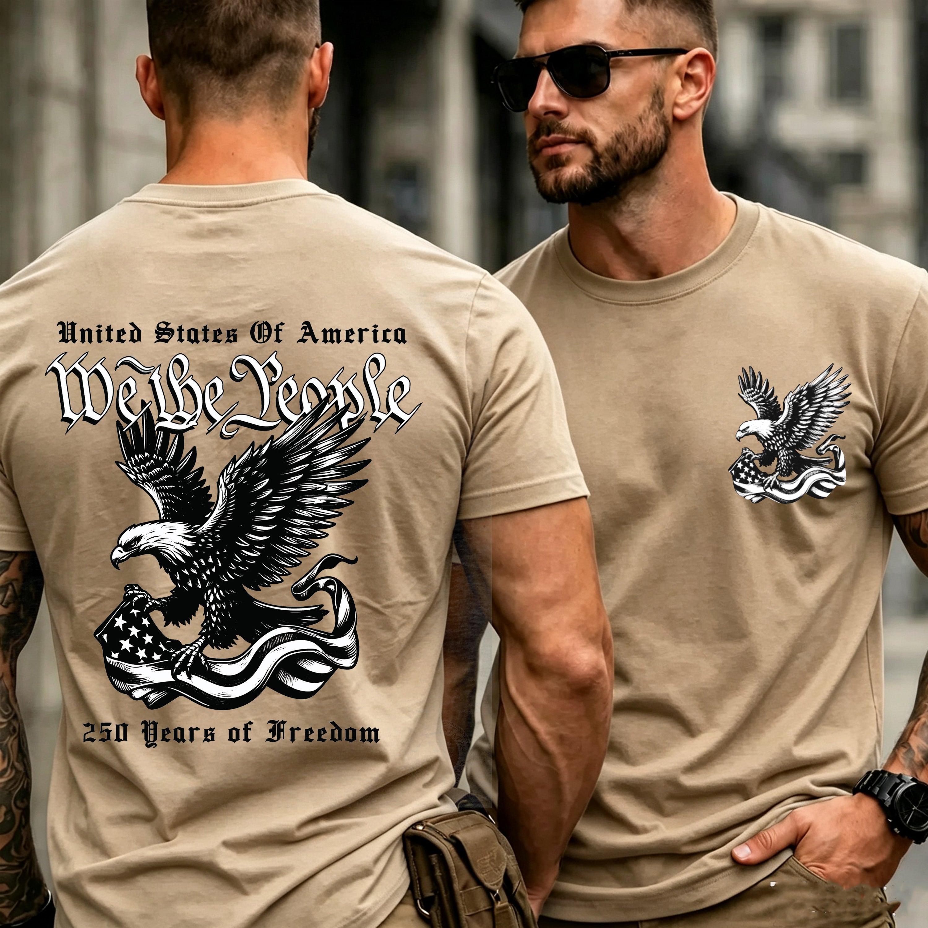 We The People 250 Years Eagle T-Shirt