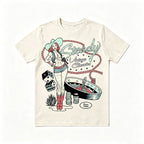 Retro Western Pin‑Up Cowgirl Gambling Dice Roulette Tee