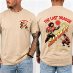 Train Like The Shogun Front & Back Print Men Casual Graphic T‑Shirt