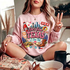 She's From Texas I Can Tell Graphic Crewneck Sweatshirt