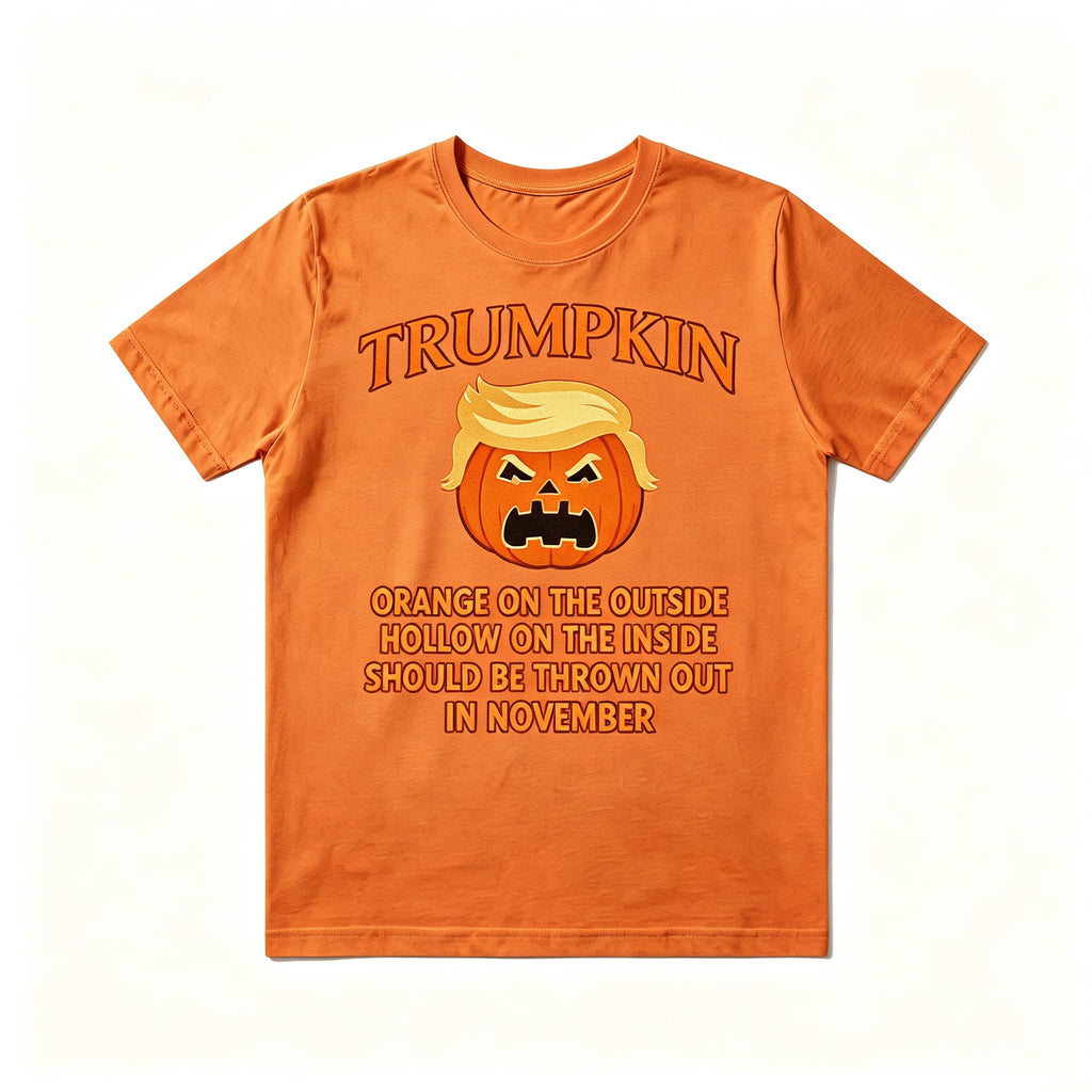 Trumpkin Funny Pumpkin Halloween Graphic T‑Shirt