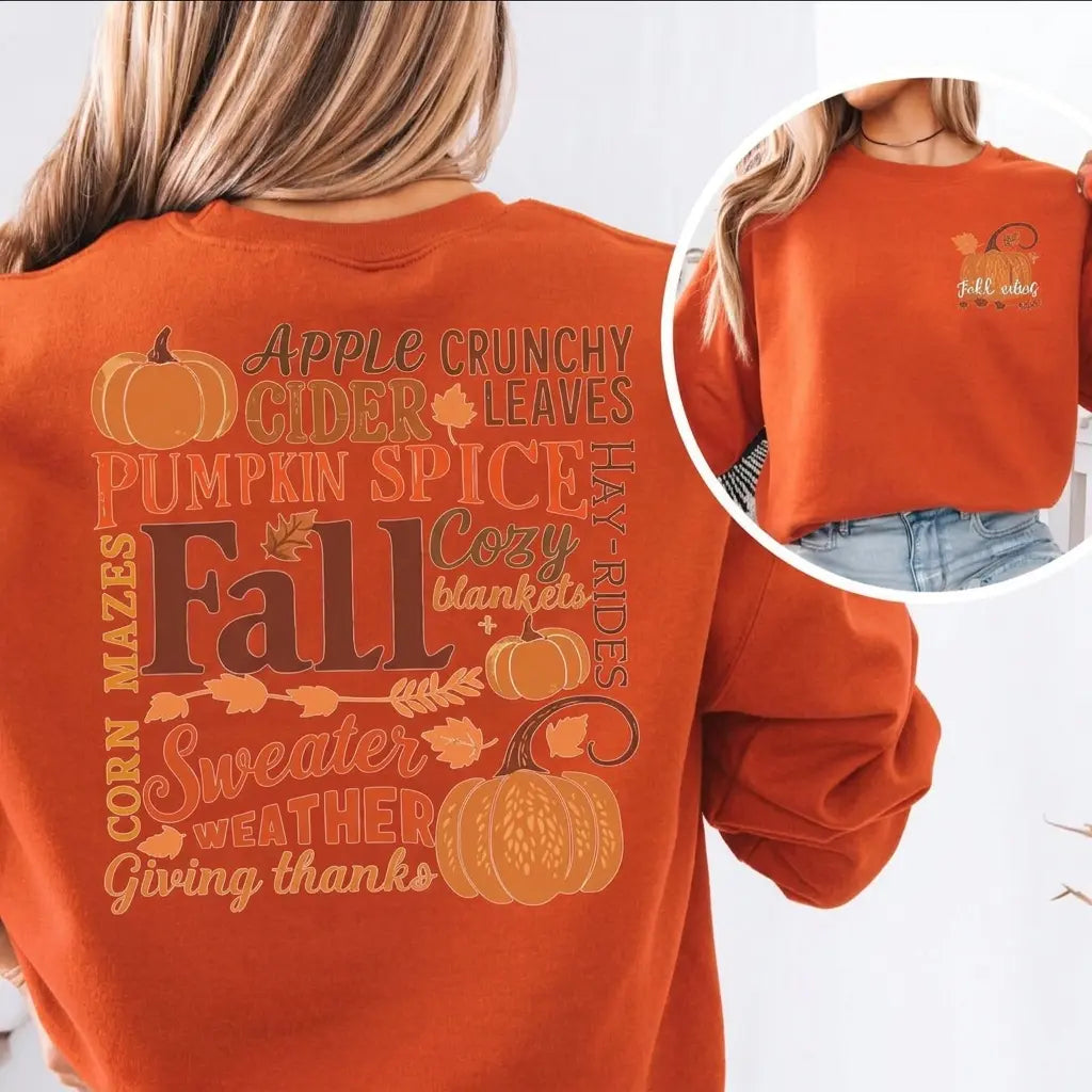 Fall Vibes Pumpkin Sweatshirt