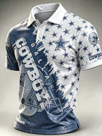 Men's Football Short-Sleeve Polo Shirt