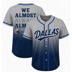 Football Fan Gradient Ombre Baseball Jersey