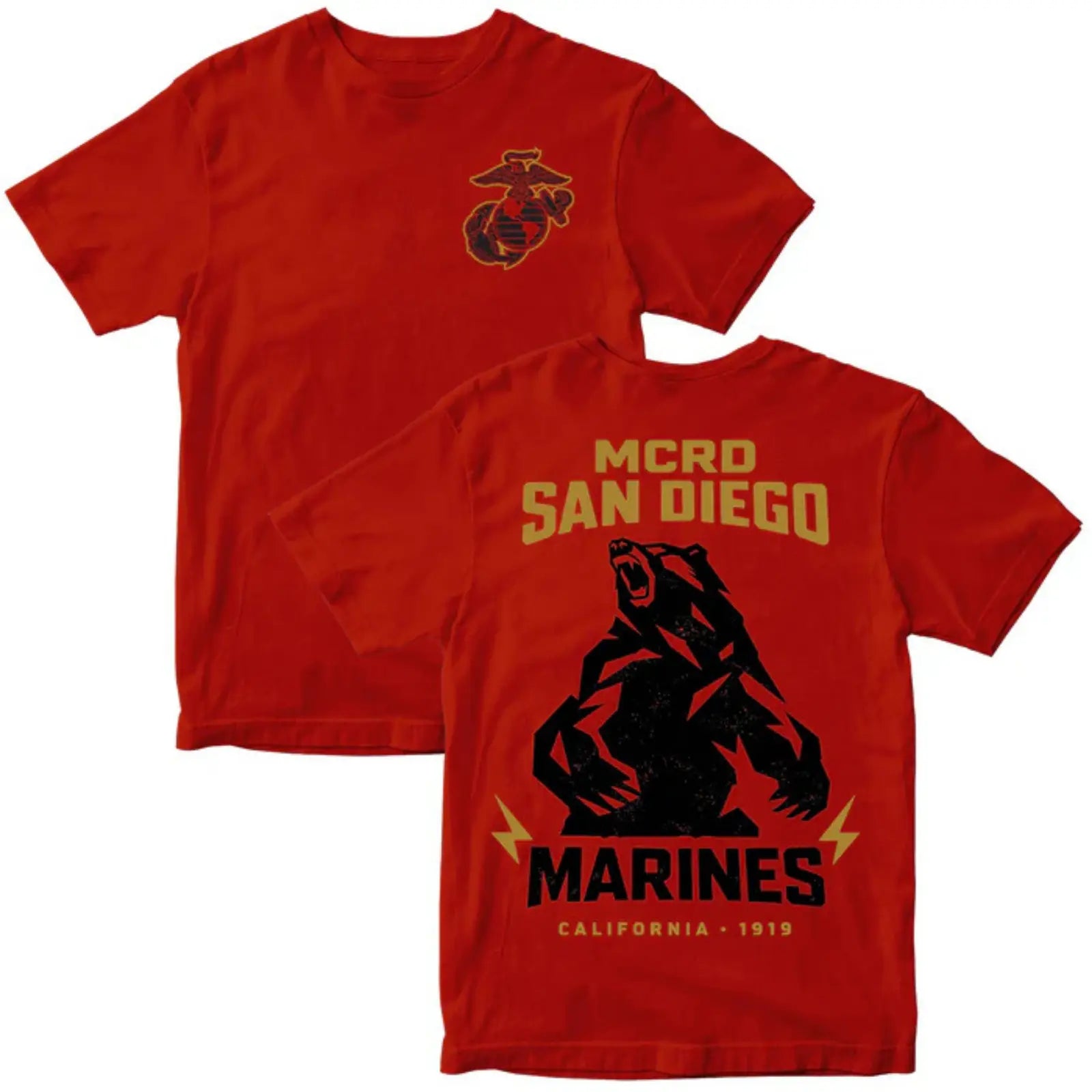 MCRD San Diego Marines California Bear T-Shirt