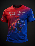 Men's rugby fan crew neck shirt