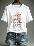 Women'S Commemorative Printed Casual T-Shirt
