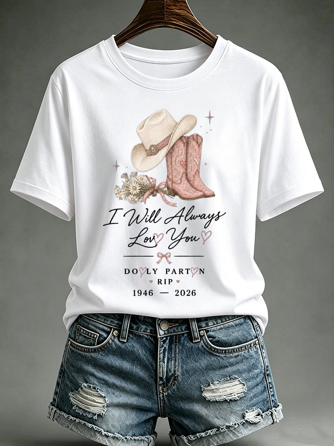 Women'S Commemorative Printed Casual T-Shirt