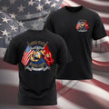 United States Marine Corps 250 Years Anniversary Shirt, USMC Patriotic Eagle Globe Anchor Graphic Tee