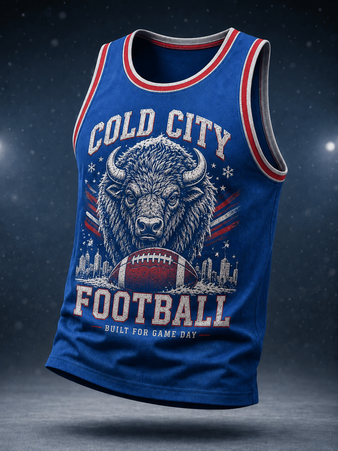 Men's Rugby Fan Commemorative Print Tank Top