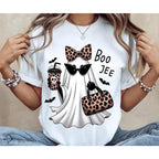 Boo-Jee Ghost Shirt Leopard Ghost Tee