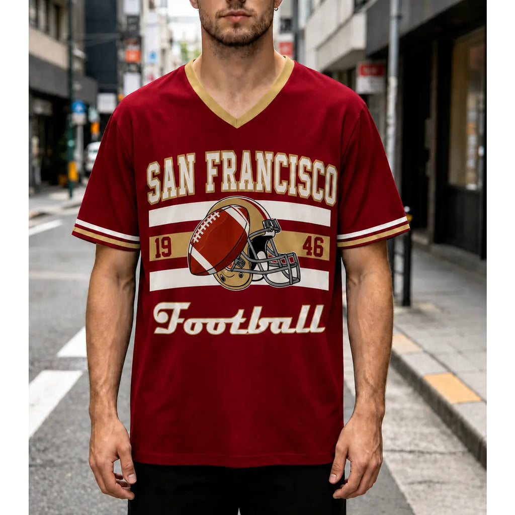 Football Classic V-Neck Fan Jersey