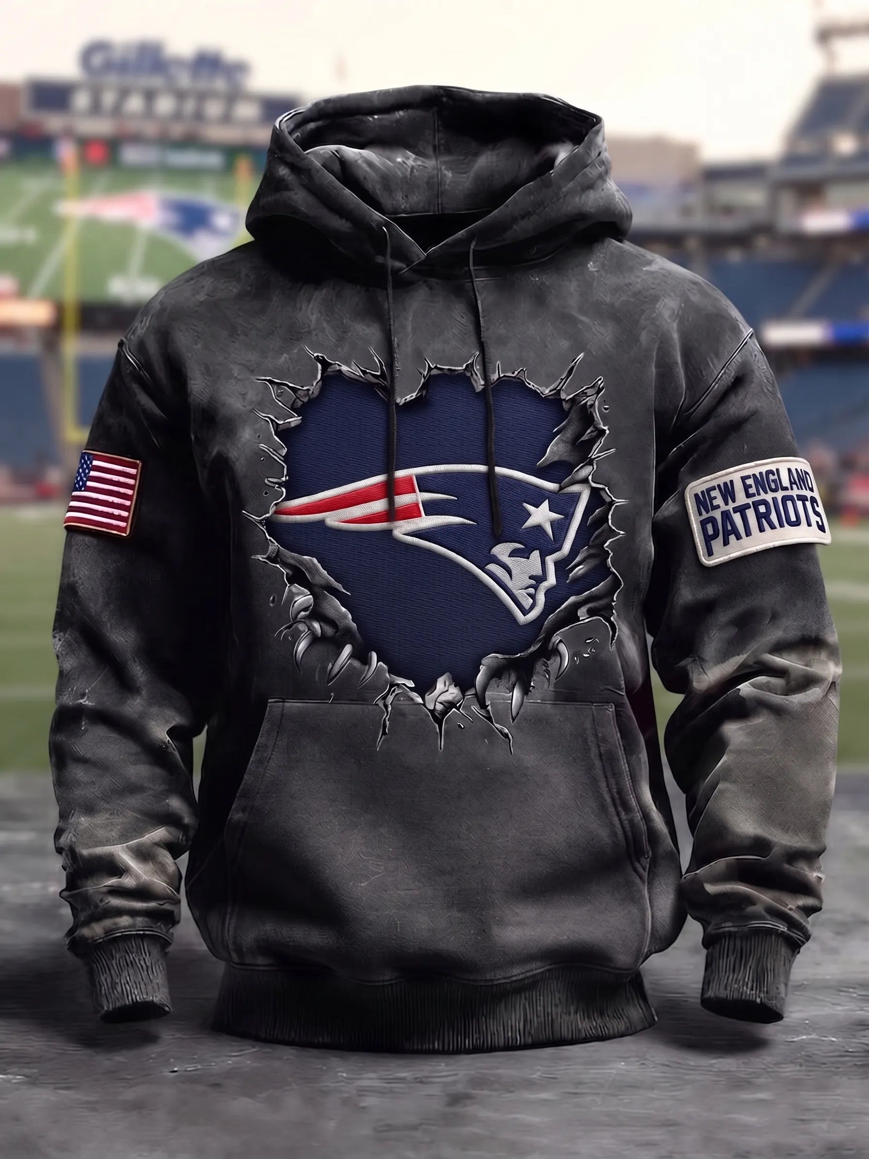 Men's New England Patriots Football Team Jersey Fans Hoodie