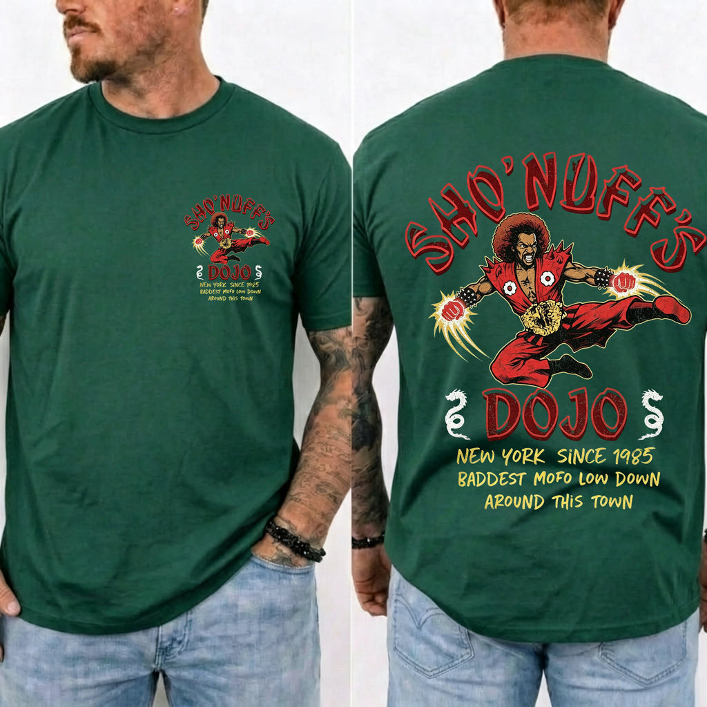 Sho' Nuff's Dojo Double‑Sided Graphic T‑Shirt Retro Movie Tee