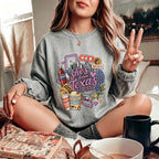 She's From Texas I Can Tell Graphic Crewneck Sweatshirt