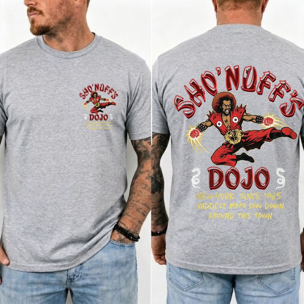 Sho' Nuff's Dojo Double‑Sided Graphic T‑Shirt Retro Movie Tee