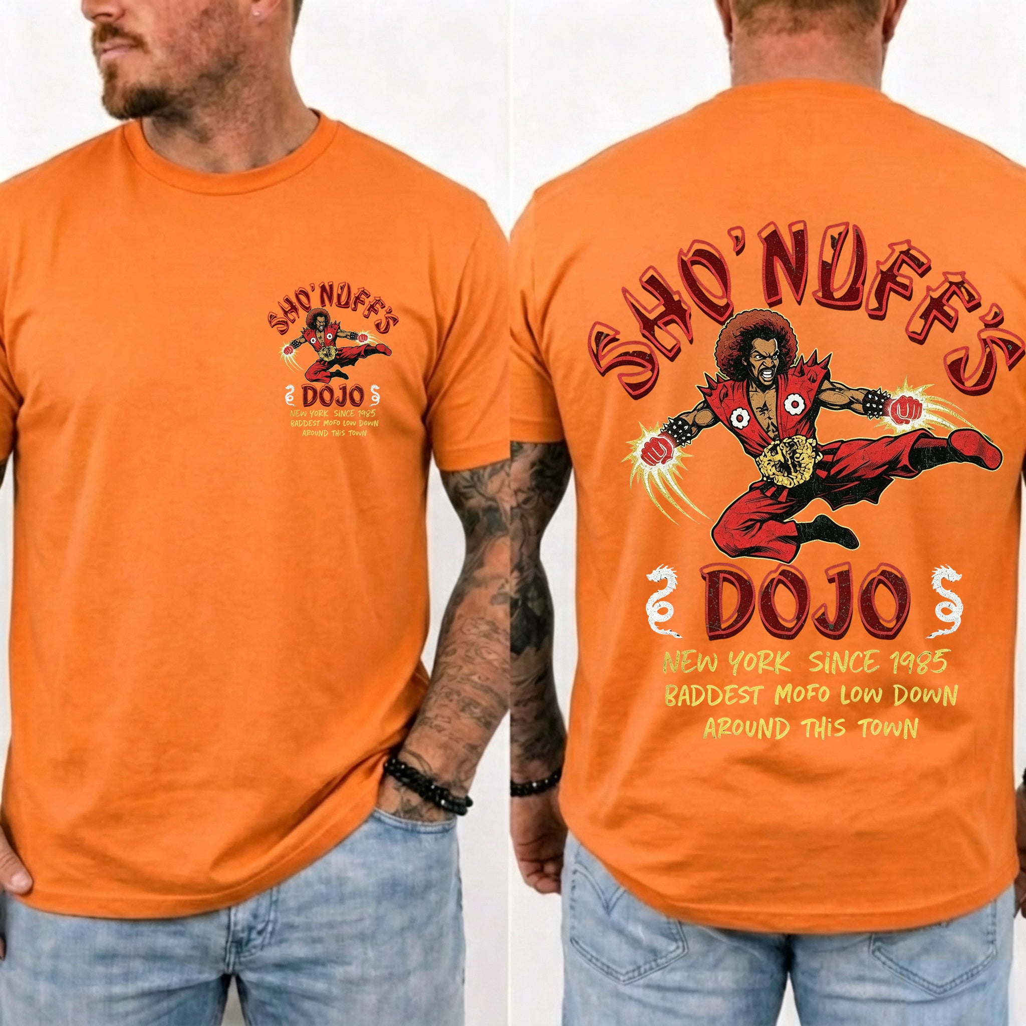 Sho' Nuff's Dojo Double‑Sided Graphic T‑Shirt Retro Movie Tee