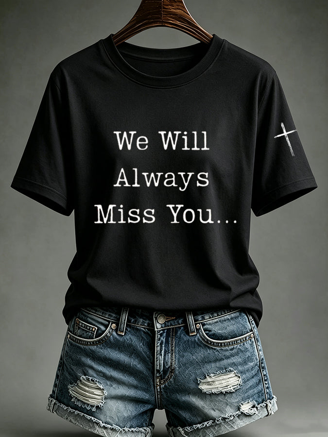 Women'S Commemorative Printed Casual T-Shirt