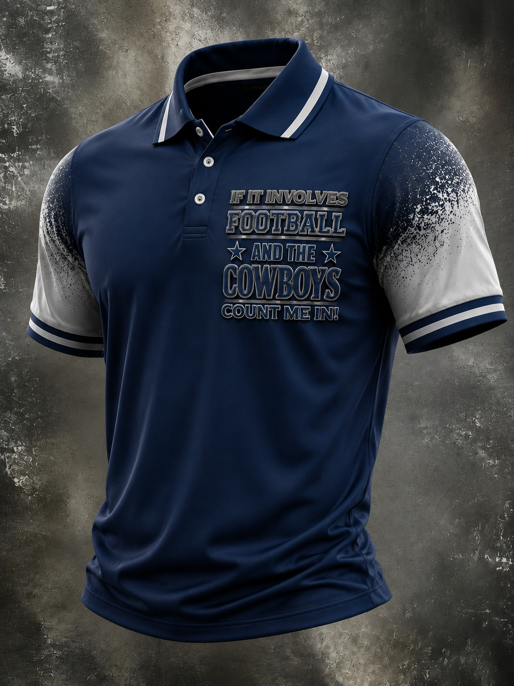 Men's Football Short-Sleeve Polo Shirt
