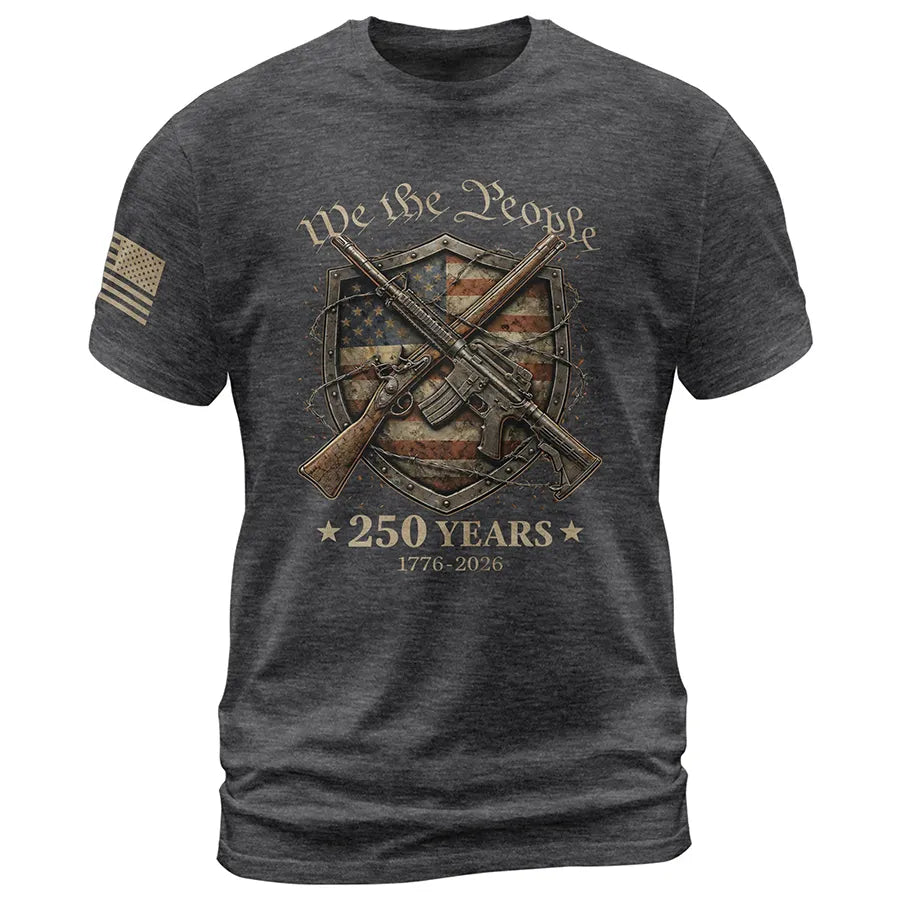 USA 250th Anniversary 250 Years Shirt 1776-2026 We The People Shield