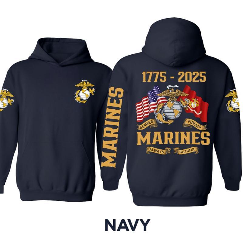 Marine Corps Veteran Hoodie, Marine Brotherhood “Semper Fidelis” Hoodie