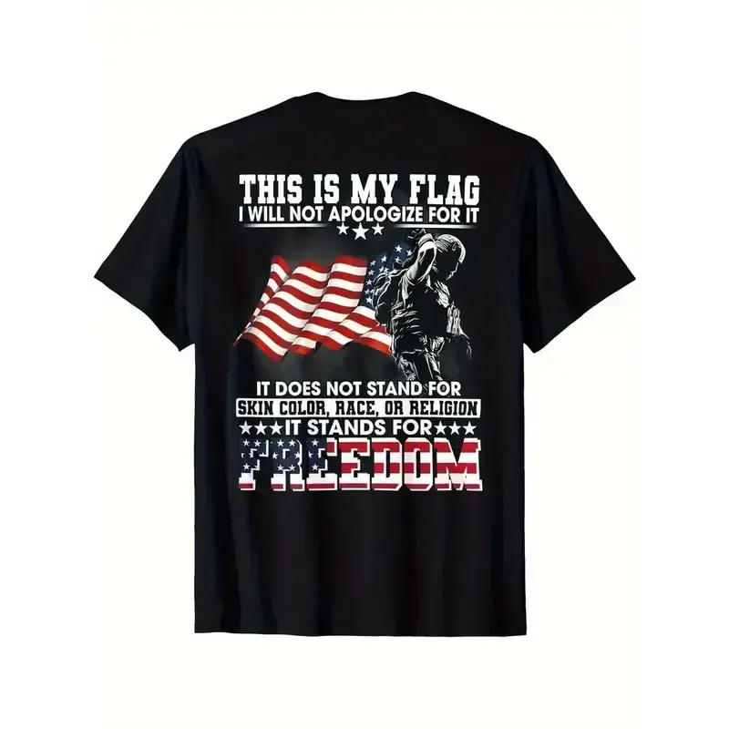 <🇺🇸 250th Anniversary Special 🎆>This Is My Flag Freedom T-Shirt – Patriotic Graphic, Veteran Military Support