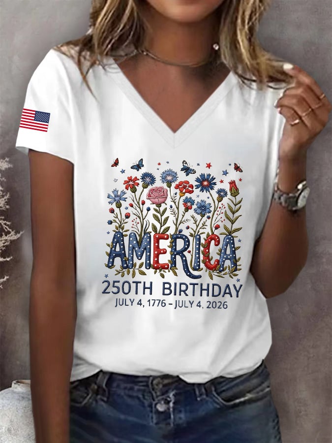 Women's America 250th Birthday T-Shirt