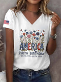 Women's America 250th Birthday T-Shirt