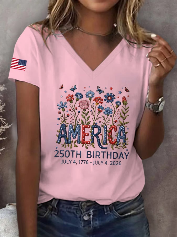 Women's America 250th Birthday T-Shirt