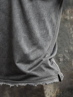 Men's Retro Style Loose Cuff 100% Cotton Washed and Faded T-Shirt