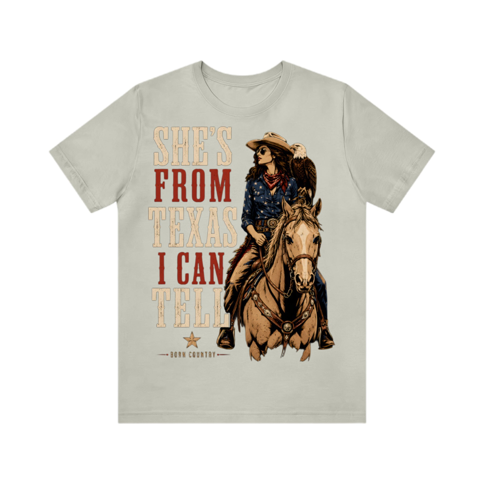 She's From Texas I Can Tell Born Country Cowgir T-Shirt