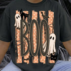 Cute Ghost Black Cat Graphic Tee