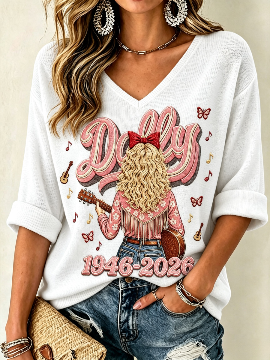 Women'S Country Music Printed Casual T-Shirt