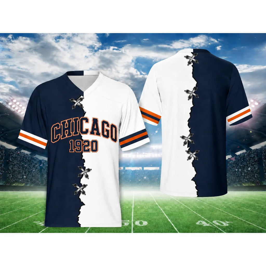 Unisex Football Team Fans V-Neck Quick-Drying Shirt