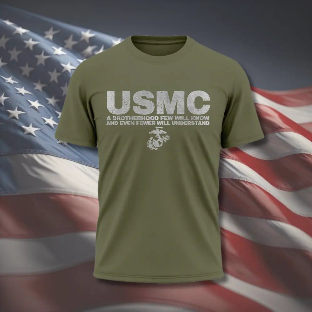 USMC Brotherhood Performance shirt United States Marine Corps Pride,Made in USA