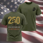 Marines 250 Year Anniversary T-Shirt – USMC Inspired Patriotic Tee