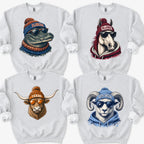 College Football Spirit Animal Football Graphic Sweatshirts