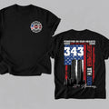 Forever In Our Hearts 343 Hero 9/11 25th Anniversary Shirt